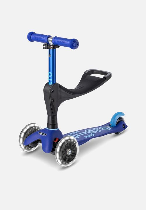 MICRO - Mini 3in1 deluxe plus  scooter - blue led