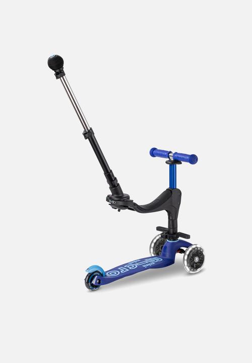 MICRO - Mini 3in1 deluxe plus  scooter - blue led