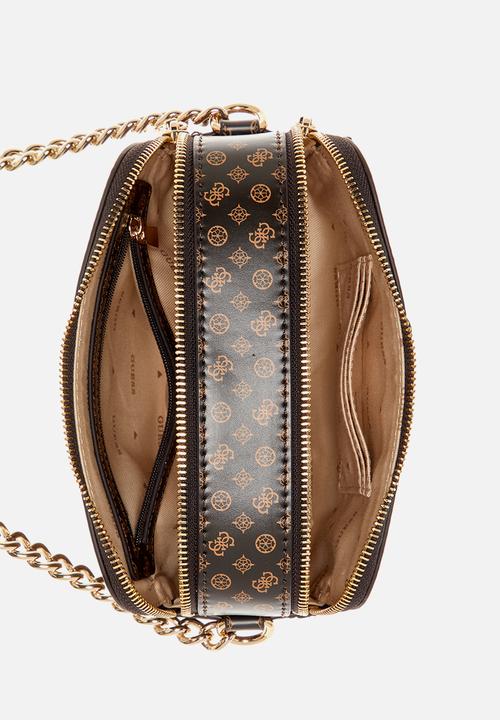 GUESS - Arlena logo camera crossbody - mocha logo