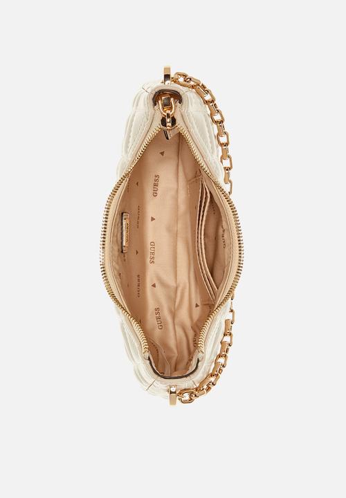 GUESS - Assia mini crossbody top zip - stone