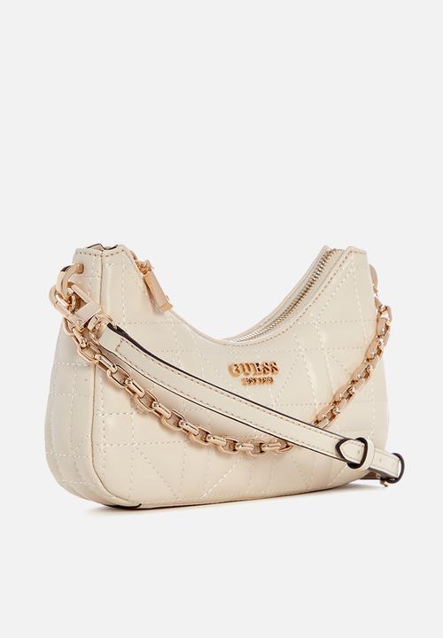 GUESS - Assia mini crossbody top zip - stone