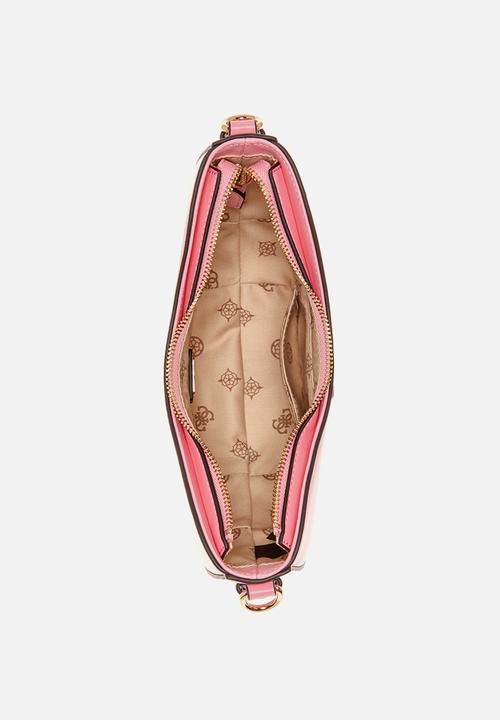 GUESS - Sarita top zip shoulder bag - pink