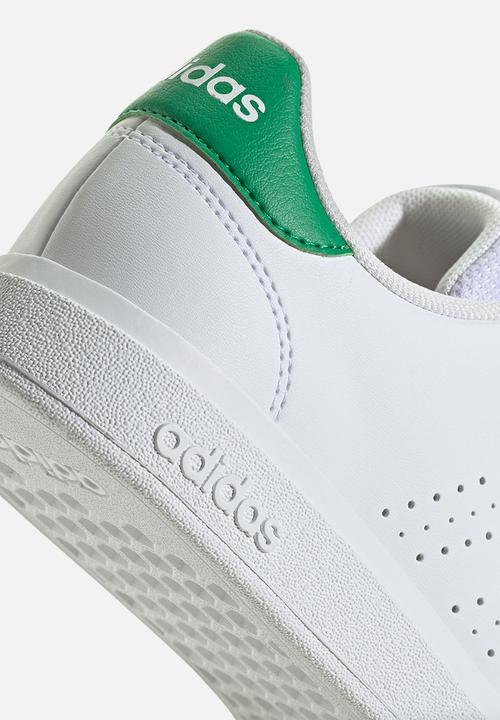 adidas Performance - Advantage Base 2.0 J - Ftwr White/Ftwr White/Green