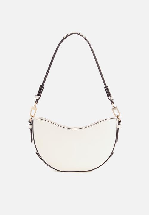 GUESS - Sarita top zip shoulder bag - stone
