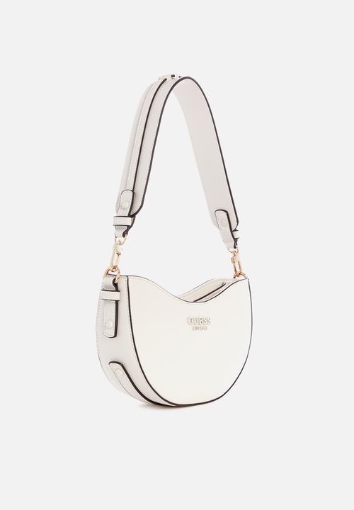 GUESS - Sarita top zip shoulder bag - stone