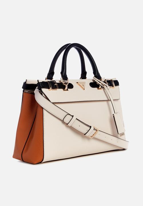 GUESS - Levante luxury satchel - cognac