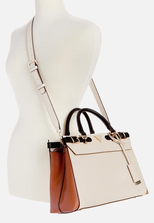 GUESS - Levante luxury satchel - cognac