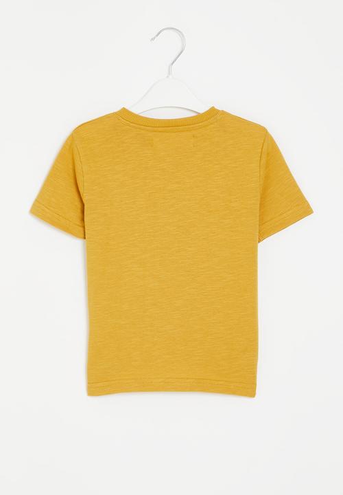 MINOTI - Slub jersey grandad - gold
