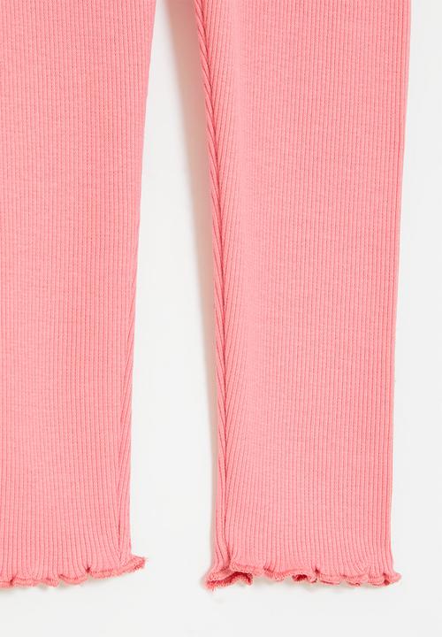 MINOTI - Rib leggings - coral