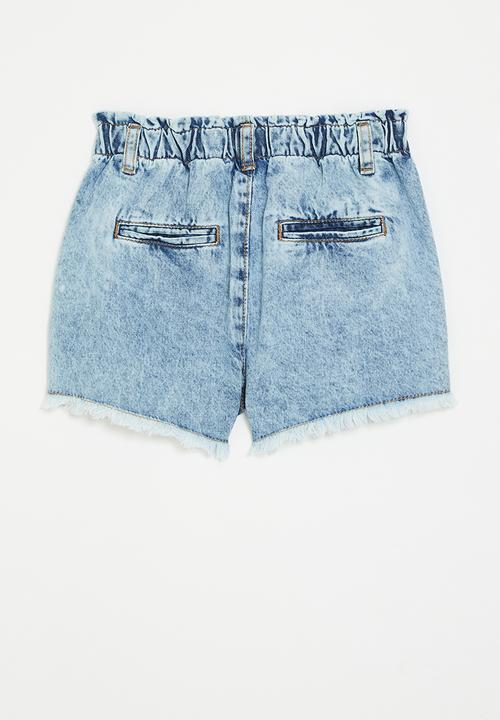 MINOTI - Denim short paperbag waste - denim