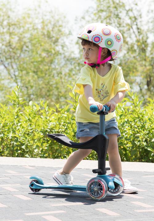MICRO - Mini 3in1 deluxe plus  scooter - blue led