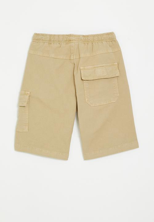 MINOTI - Pull on woven combat short - stone