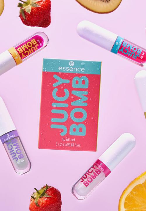 essence - Juicy Bomb Lip Oil Set - 01 Glossy Days Ahead!