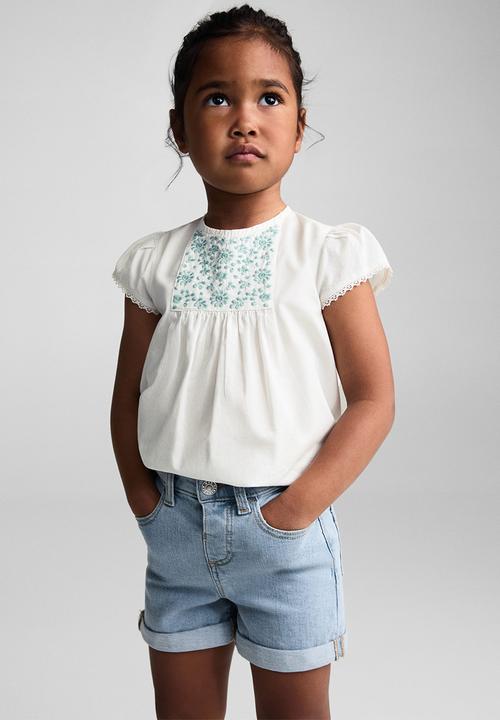 MANGO - Shorts chipb - light denim