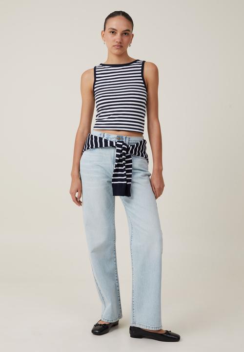 Cotton On - Loose Straight Jean - Pearl Blue