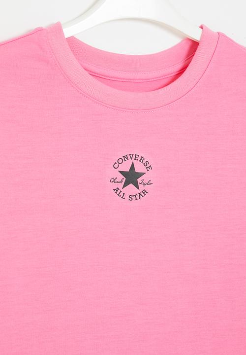 Converse - Cnvg chuck patch boxy T-shirt - oops pink