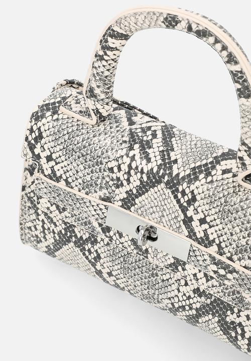 Rubi - Annie mini top handle bag - grey multi texture