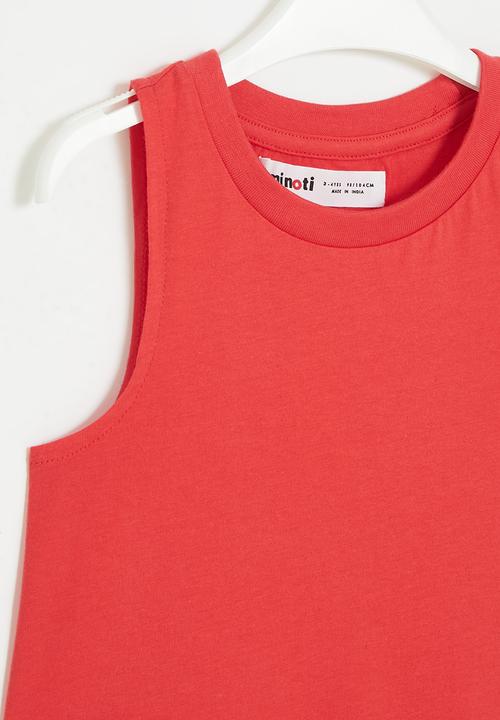 MINOTI - Vest with front knot - red