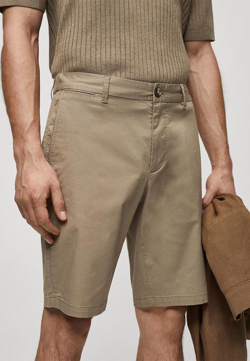 MANGO - Bermuda shorts gracia - tobacco brown