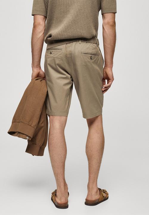 MANGO - Bermuda shorts gracia - tobacco brown