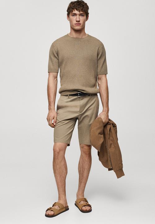 MANGO - Bermuda shorts gracia - tobacco brown