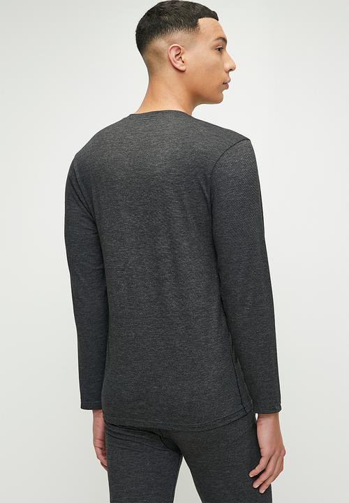 Jockey - Termalux long sleeve top - charcoal melange