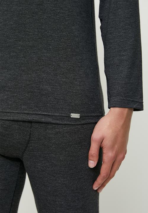 Jockey - Termalux long sleeve top - charcoal melange