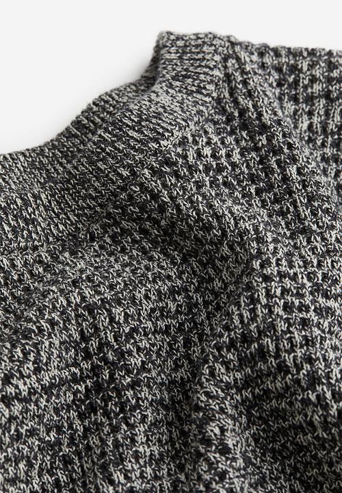 H&M - Waffle-knit jumper - black