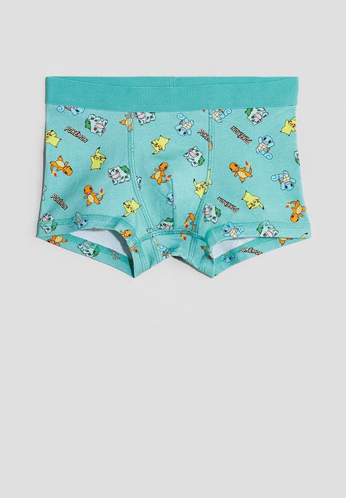 H&M - 5-Pack boxer shorts - Turquoise Pokémon