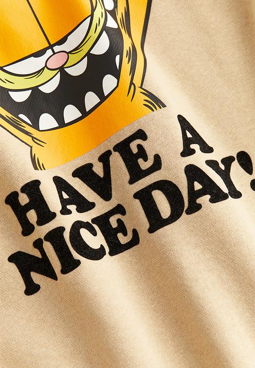 H&M - Printed sweatshirt - beige 