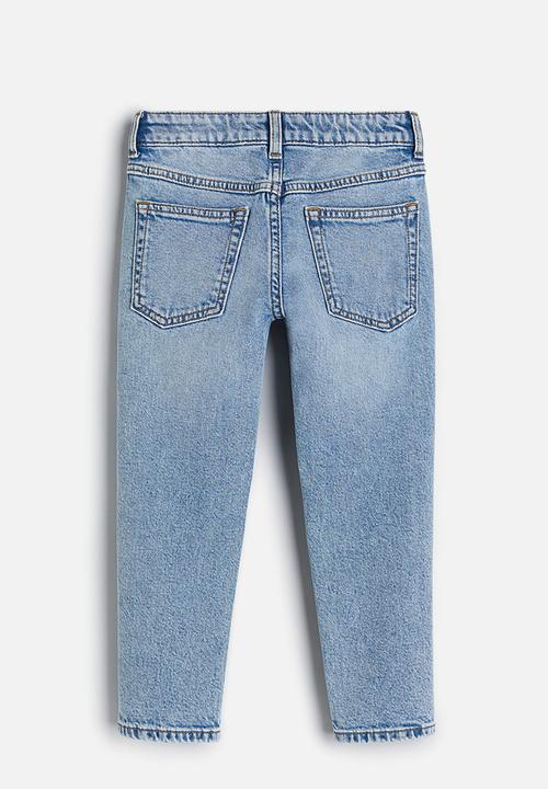 H&M - Relaxed tapered fit jeans - blue