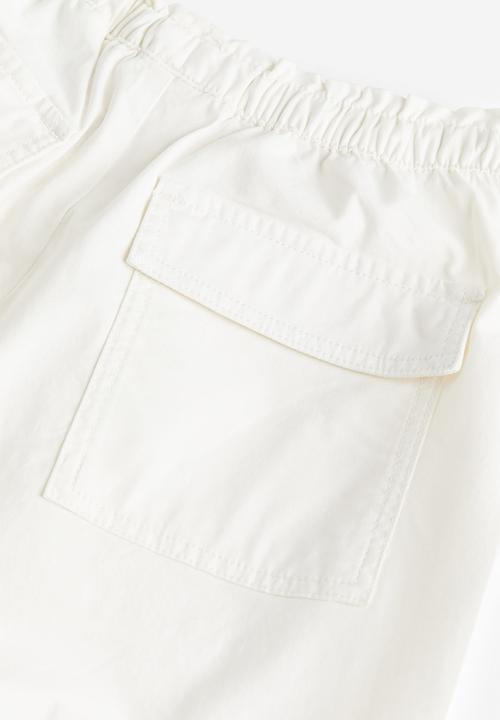 H&M - Parachute trousers - white