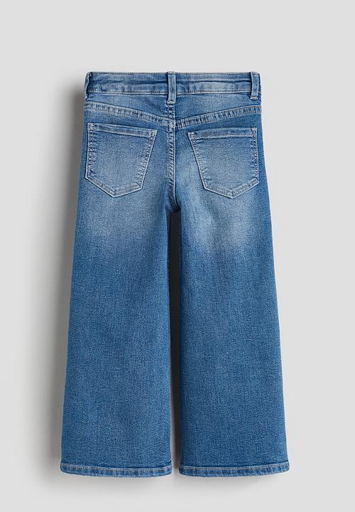 H&M - Super stretch wide leg jeans - blue