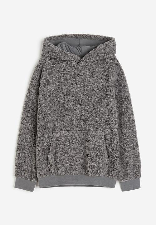 H&M - Teddy hoodie - grey