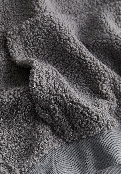 H&M - Teddy hoodie - grey
