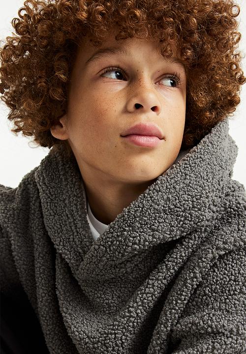 H&M - Teddy hoodie - grey