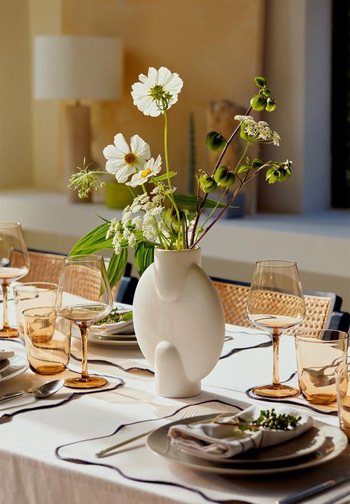 H&M - Stoneware vase - white