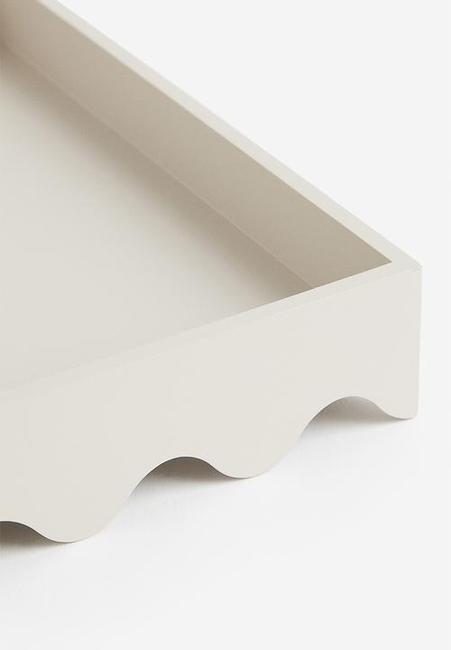H&M - Wooden tray - beige