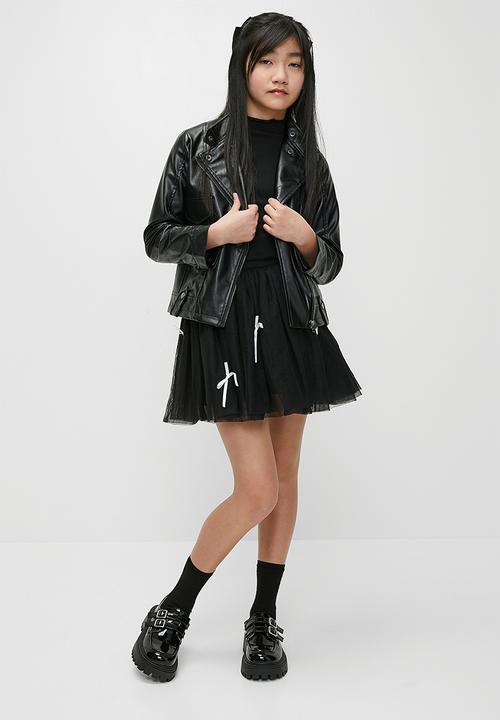 Pop Candy - Faux leather jacket - black