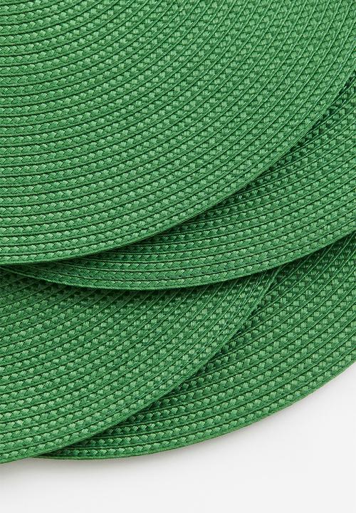 H&M - 4-Pack place mats - green