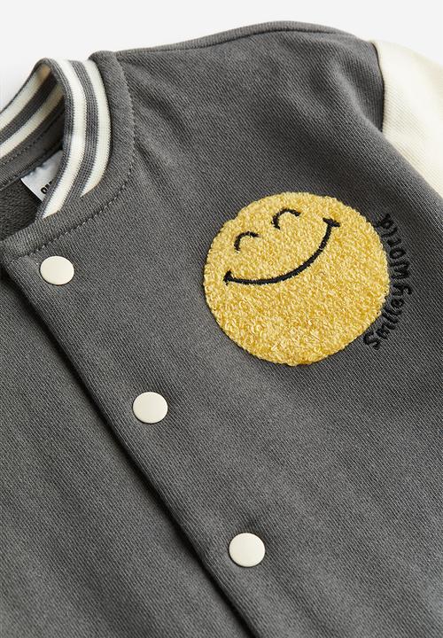 H&M - Printed baseball jacket - grey