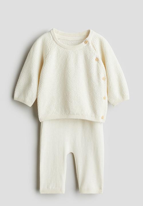 H&M - 2-piece cotton set - white
