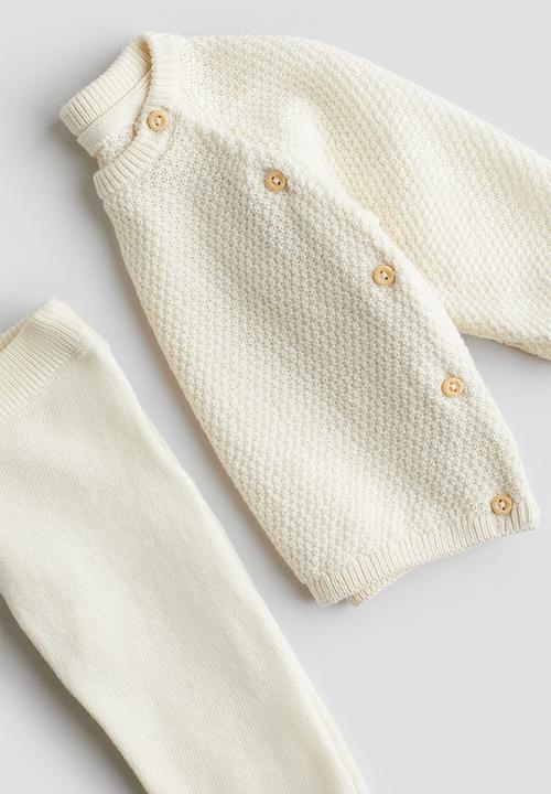 H&M - 2-piece cotton set - white