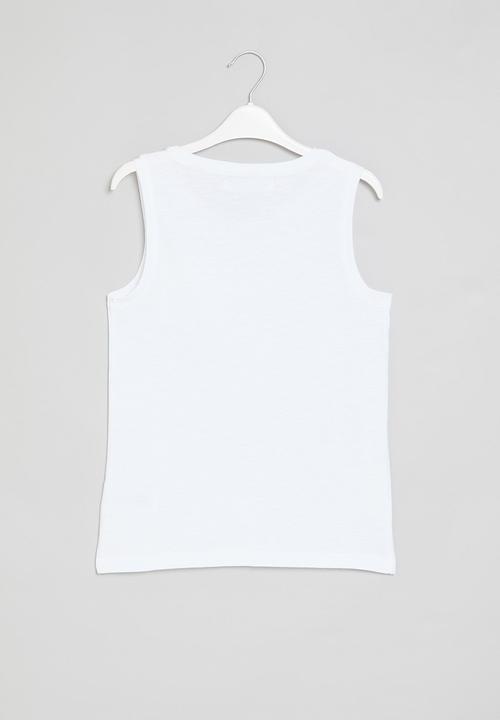 MINOTI - Slub jersey vest - white