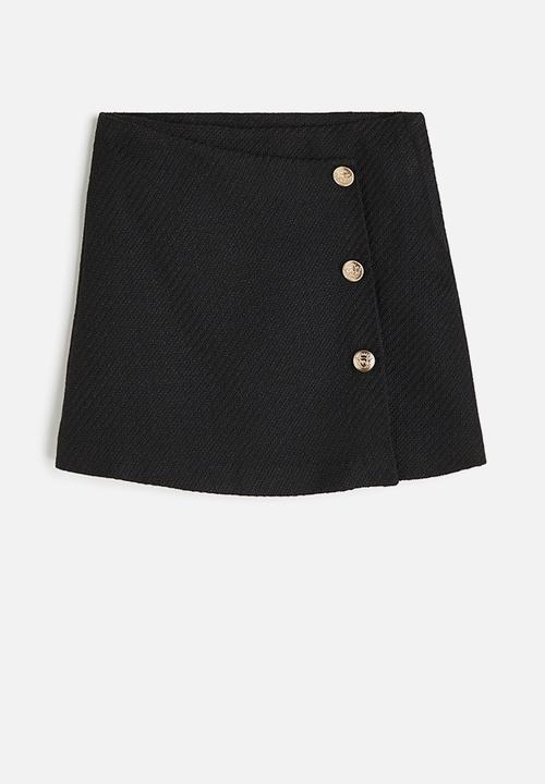 H&M - Bouclé skirt - black