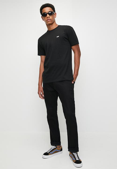 Vans - Mn left chest logo tee - black-white