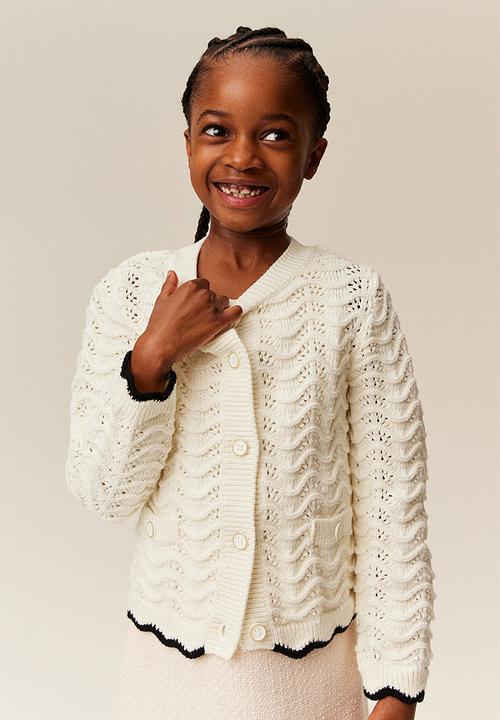 H&M - Pointelle-knit cardigan - white