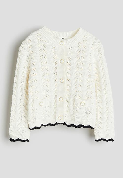 H&M - Pointelle-knit cardigan - white