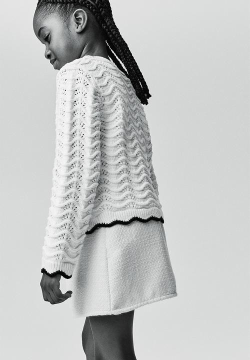 H&M - Pointelle-knit cardigan - white