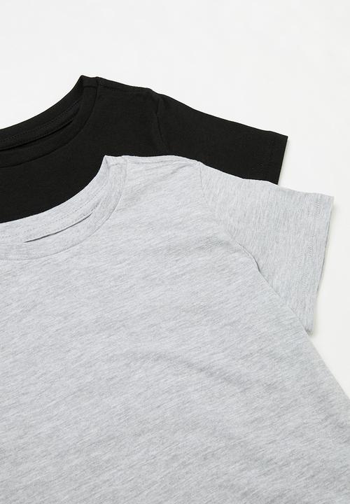 Pop Candy - 2 Pack tee - black & grey